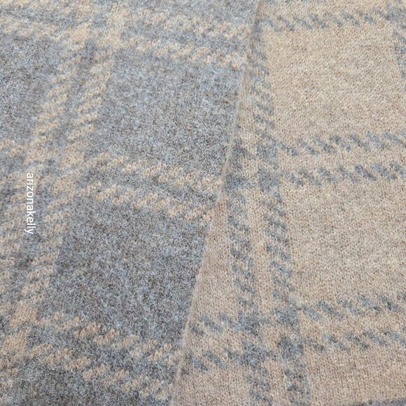 NWOT Everlane Alpaca Patterned Scarf in Cocoa & Tiger's Eye - Picture 9 of 13